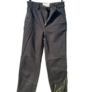 EUC Ladies size 2 Everlane Black Straight Leg Pant (RUNS BIG) Waist 30